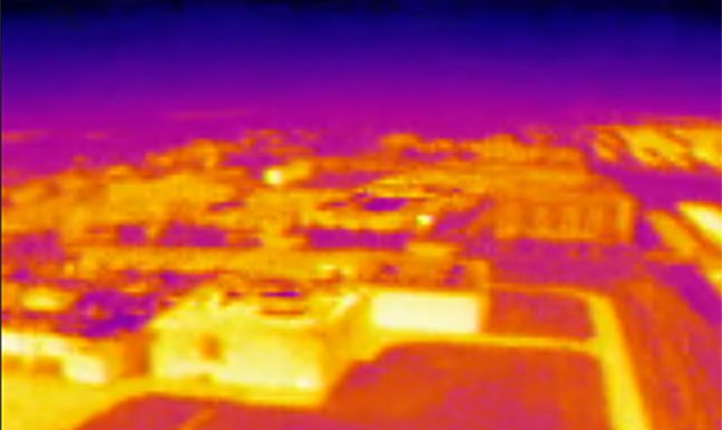 Thermal Camera Unedited Footage Warm Cold Colours