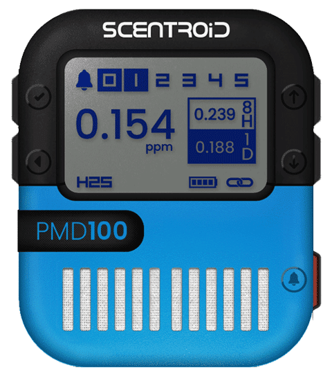 PMD100 Personal Monitoring Device Air Quality Detection Sample Device View