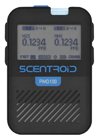 PMD100 Personal Monitoring Device Air Quality Detection Sample Device View