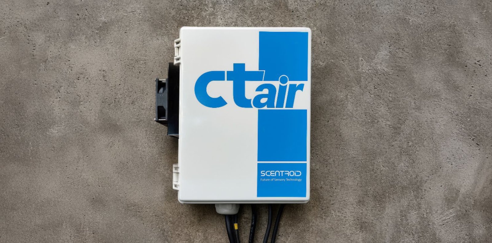 Scentroid CTair wall-mounted dust and gas monitor for gypsum plant monitoring