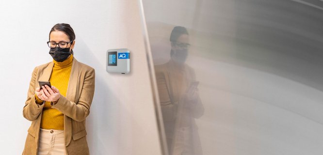 Indoor air quality monitoring in occupied spaces