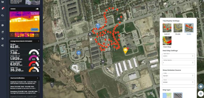 SIMS3 map of a DR2000 mercury sampling flight