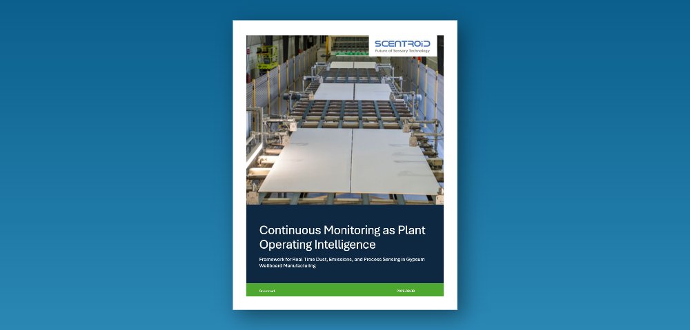 Gypsum plant monitoring white paper cover by Scentroid